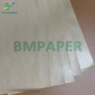 Hoge duurzaamheid 40GSM 60GSM Natuurlijk Bruin Machine Glazed Ribbed Kraft Paper