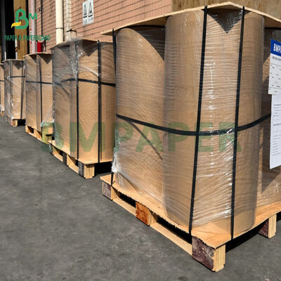 Voedingsmiddelenklasse 40+9 Polycoated Brown Kraft Paper voor het inpakken van bestek 800 mm 900 mm