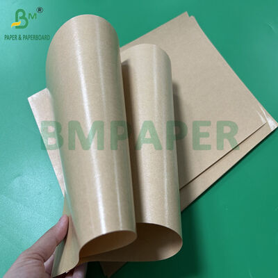 Voedingsmiddelenklasse 40+9 Polycoated Brown Kraft Paper voor het inpakken van bestek 800 mm 900 mm