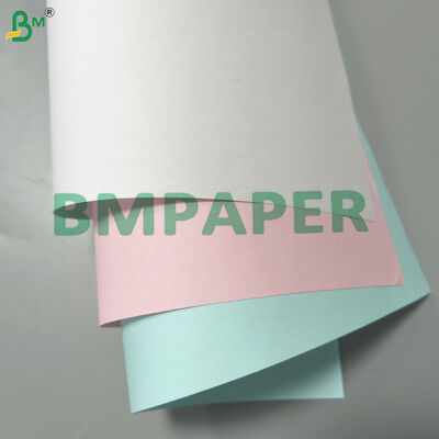 Gecoat, ruw koolstofvrij NCR-papier, ongecollade bovenste, middelste en onderste vellen