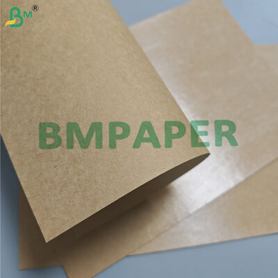 300 gm + 15 g PE-gecoat bruin kraftpapier voor straatvoedselbak 85 cm oliebestendig