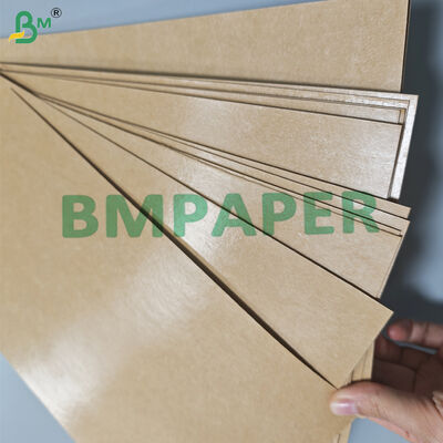 300 gm + 15 g PE-gecoat bruin kraftpapier voor straatvoedselbak 85 cm oliebestendig