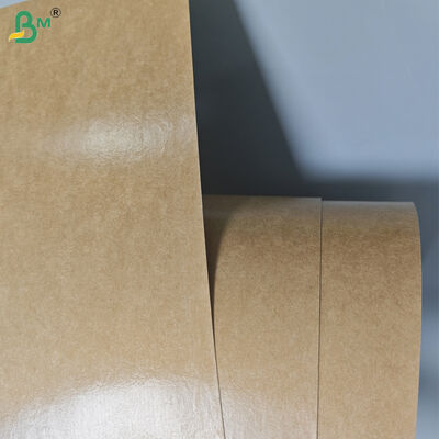 300 gm + 15 g PE-gecoat bruin kraftpapier voor straatvoedselbak 85 cm oliebestendig