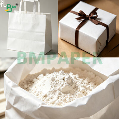 Voedselkwaliteit Maagdelijk Wit Kraftpapier 40gsm-150gsm Voor Het Maken van Zakken