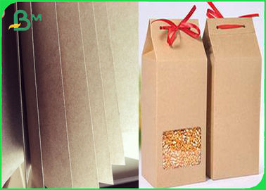 Recycled Bobina De Papel Kraft 110 - 220gsm Vochtbestendig Voor Verpakking