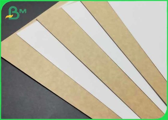 Houten verpakkingsdoos Materiaal Wit met bruine achterzijde Kraftpapier voor voedsel