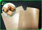 Vetvrij niet - het Verontreinigde Document van Kraftpapier van de Voedselrang PE Met een laag bedekte Bruine voor de Verpakking van Snel Voedsel