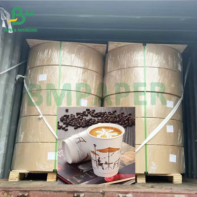 245 gm waterdicht vetdicht saladepot Wit PE-gecoat papier
