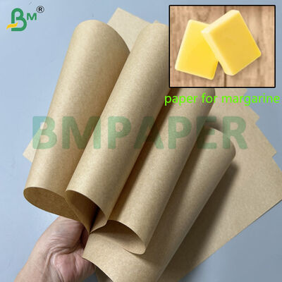 60 gm 70 gm Bruin kleur vetvrij papier voor margarine 1000 mm 1100 mm
