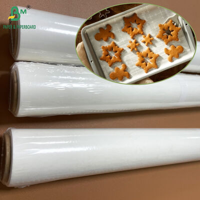 Bestand tegen hoge temperaturen, 38 gsm, witte ovens, bakpapierrol, 15 inch x 30 ft