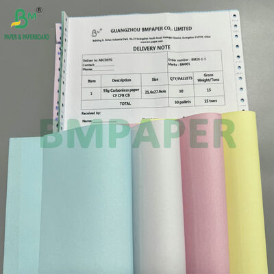 Drukgevoelig CB / CFB / CF 20 lb zelfkopiërend papier voor bonnenboeken