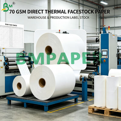 Thermisch zelfklevend labelpapier grondstof jumbo rollen voor thermische labels