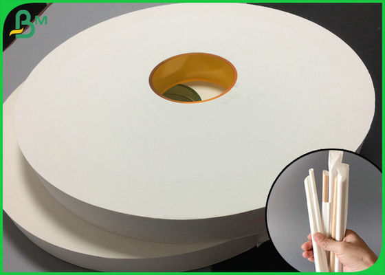 28gsm 38mm het 44mm Witte Enige Stro van Straw Wrapping Paper For Packaging